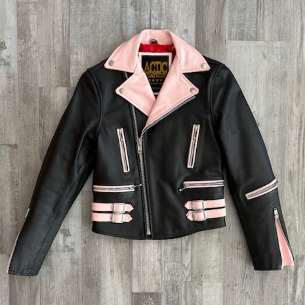 ACDC Rag Japan - Women's Double Riders Leather Jacket